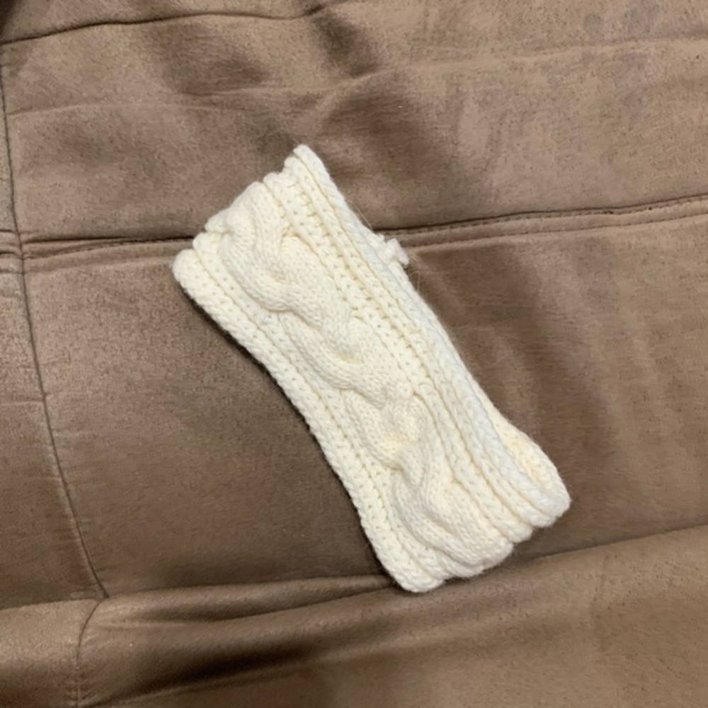 Cream Warm Headband Wrap